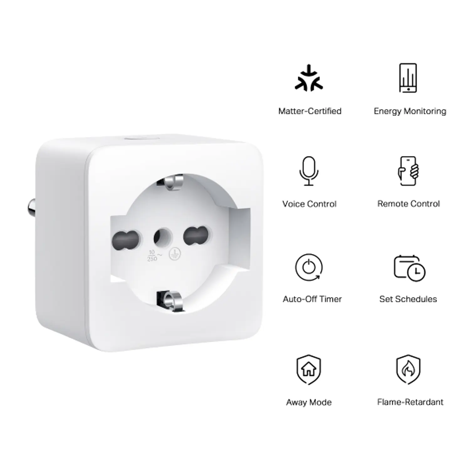 TP-Link Tapo P125M 1-Pack, Enchufe Wi-Fi Matter, Monitoreo Energía, Blanco 2