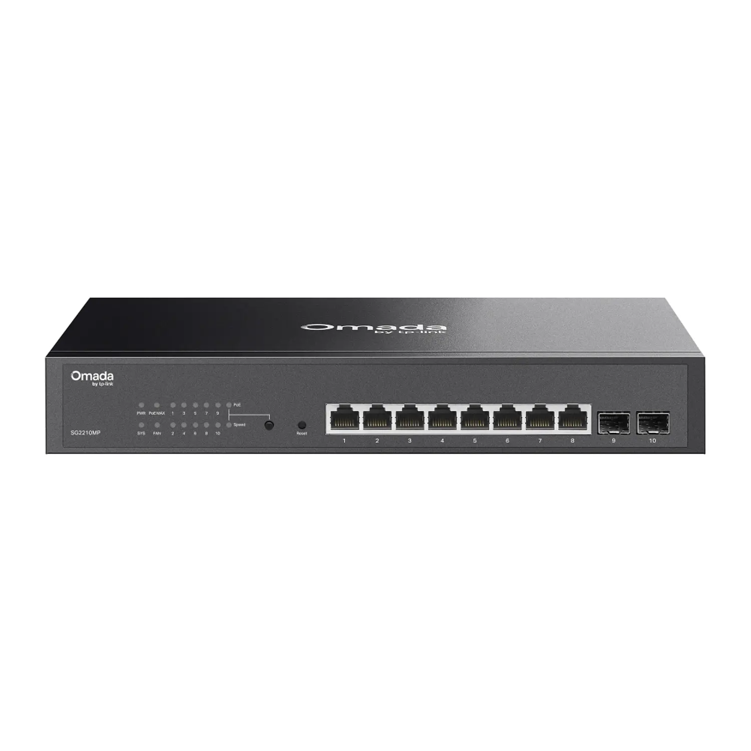TP-Link Omada SG2210MP, Switch Smart 8 Puertos PoE+, 2 SFP Gigabit, 150 W 1
