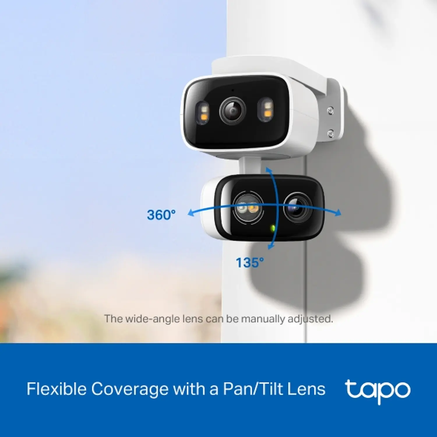 TP-Link Tapo C246D Cámara Seguridad Wi-Fi 2K Dual Lens, Interior/Exterior, Pan/Tilt, IP65 9
