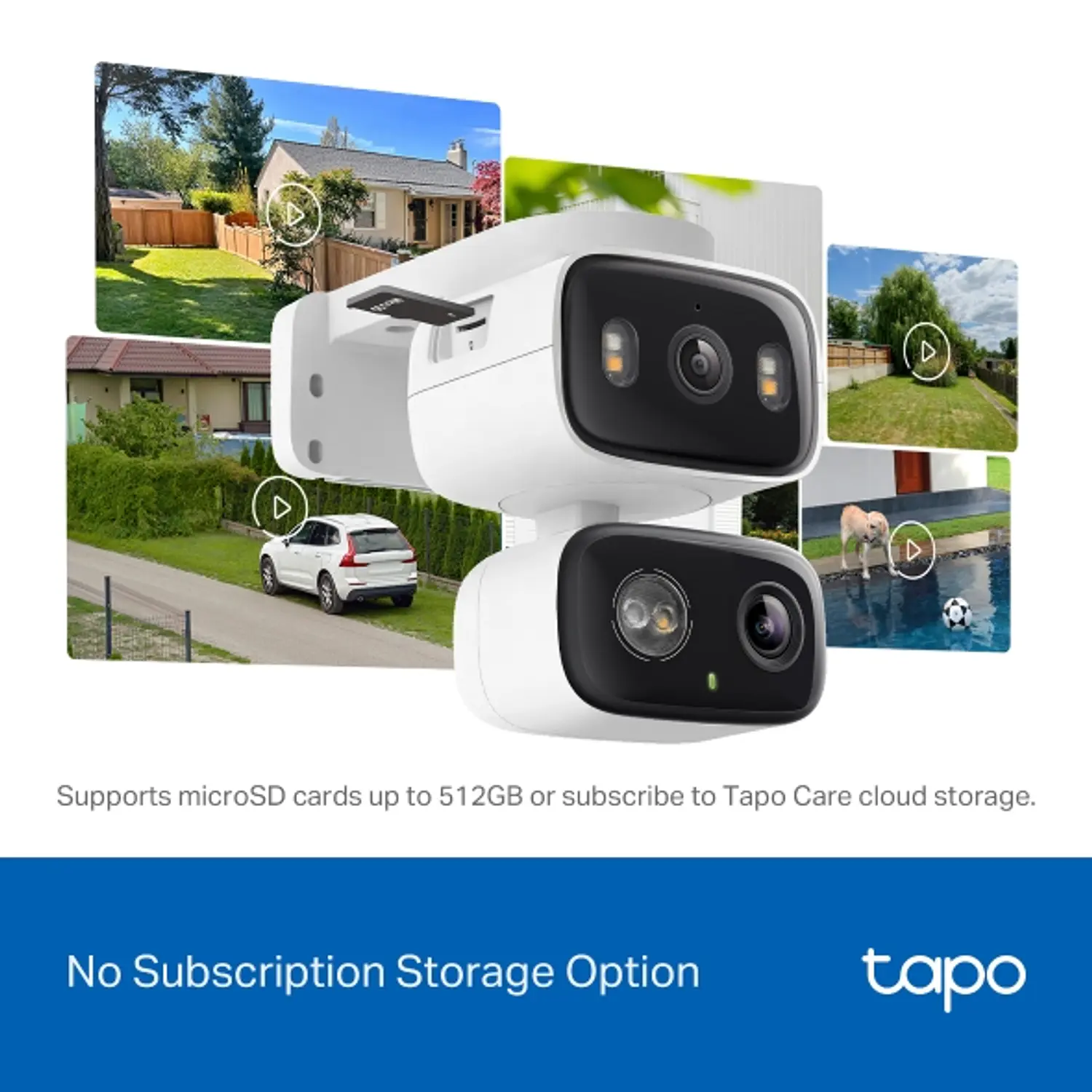 TP-Link Tapo C246D Cámara Seguridad Wi-Fi 2K Dual Lens, Interior/Exterior, Pan/Tilt, IP65 11