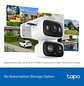 TP-Link Tapo C246D Cámara Seguridad Wi-Fi 2K Dual Lens, Interior/Exterior, Pan/Tilt, IP65 - Miniatura 11