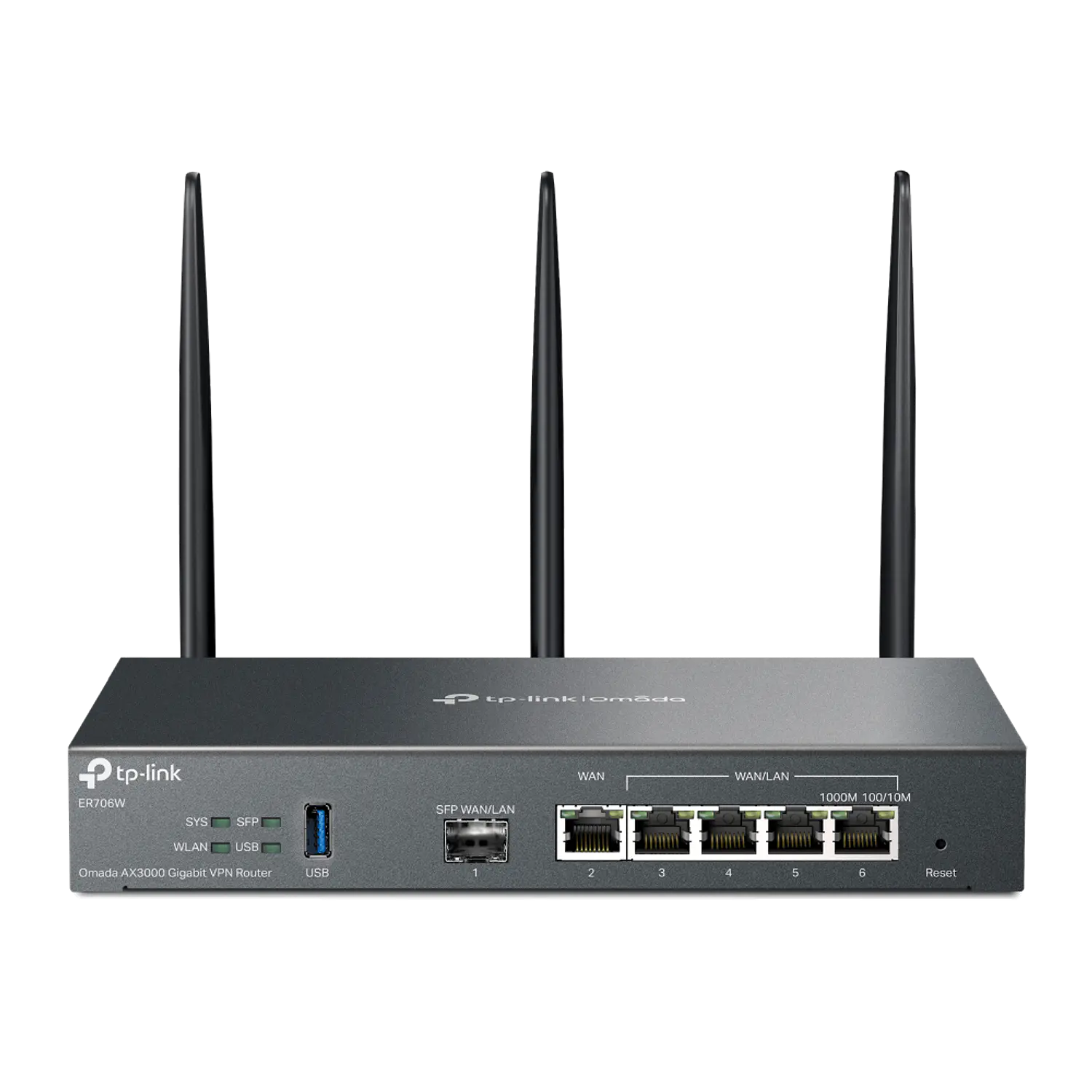 TP-Link Omada ER706W Router VPN Gigabit Wi-Fi 6 AX3000, 6 Puertos, SFP, Multi-WAN 1