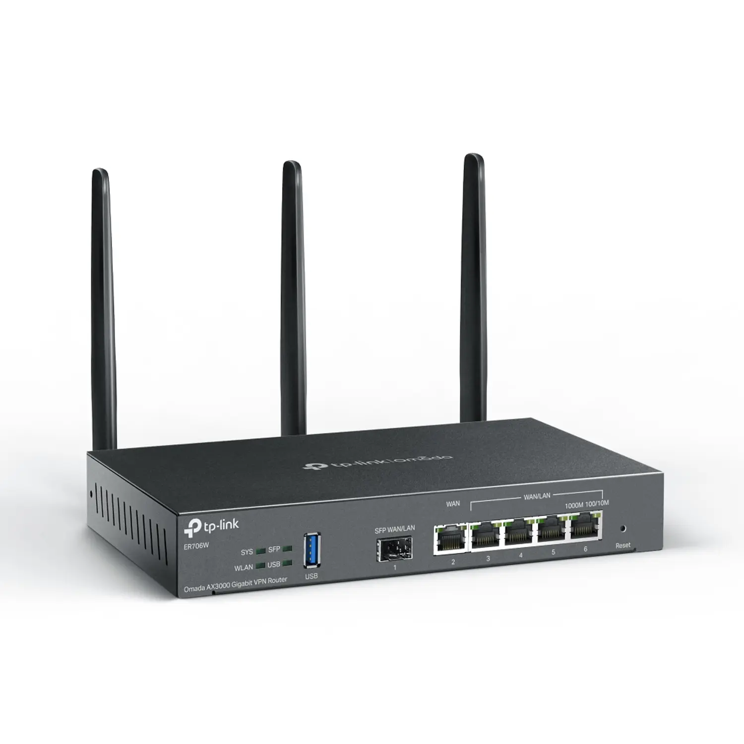 TP-Link Omada ER706W Router VPN Gigabit Wi-Fi 6 AX3000, 6 Puertos, SFP, Multi-WAN 2