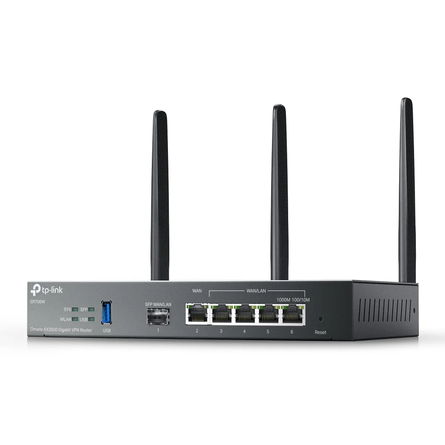 TP-Link Omada ER706W Router VPN Gigabit Wi-Fi 6 AX3000, 6 Puertos, SFP, Multi-WAN 3