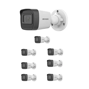 Hikvision Kit 8 Cámaras Bullet IP DS-2CD1021G0-I, 2MP, PoE, IR 20m, IP67