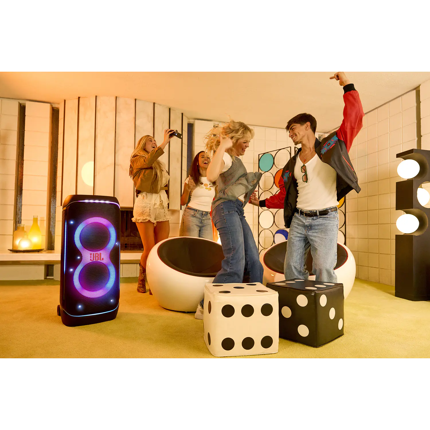 JBL PartyBox 720 Parlante Bluetooth 800W RMS, Batería 15h, Luces, Auracast, IPX4, Negro 10