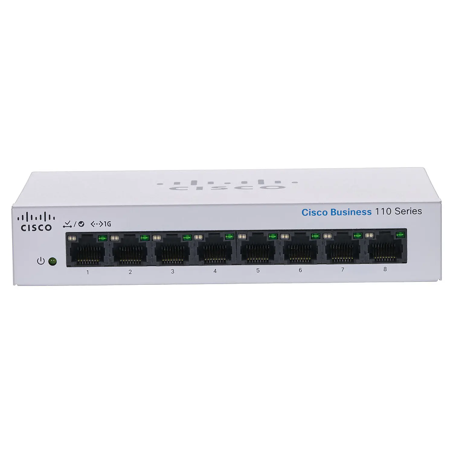 Cisco CBS110-8T-D-NA Switch Gigabit 8 Puertos, No Administrable, Plug-and-Play 1
