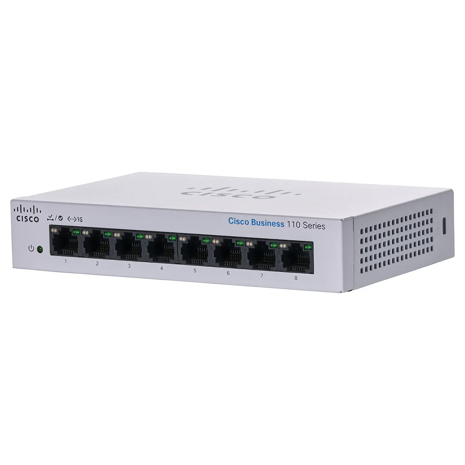 Cisco CBS110-8T-D-NA Switch Gigabit 8 Puertos, No Administrable, Plug-and-Play 3
