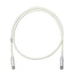 Panduit NK6PC3Y NetKey Cable de Red RJ45 Cat6 UTP, 24AWG, 91.4cm, Blanco - Miniatura 2