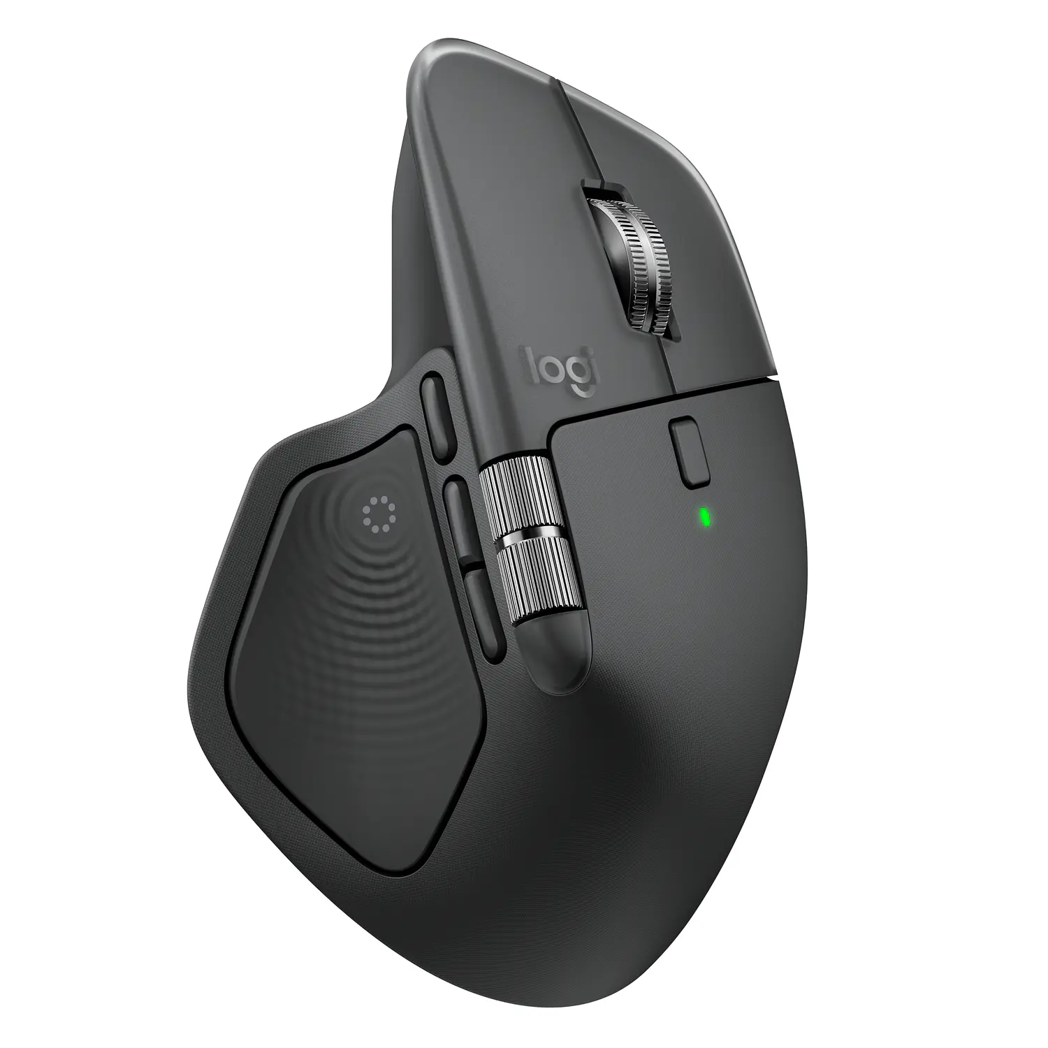 Logitech MX Master 4 Mouse Inalámbrico Ergonómico, 8000 DPI, Bluetooth, MagSpeed, Grafito 1