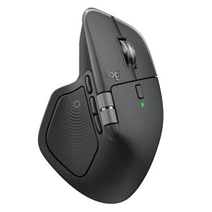 Logitech MX Master 4 Mouse Inalámbrico Ergonómico, 8000 DPI, Bluetooth, MagSpeed, Grafito
