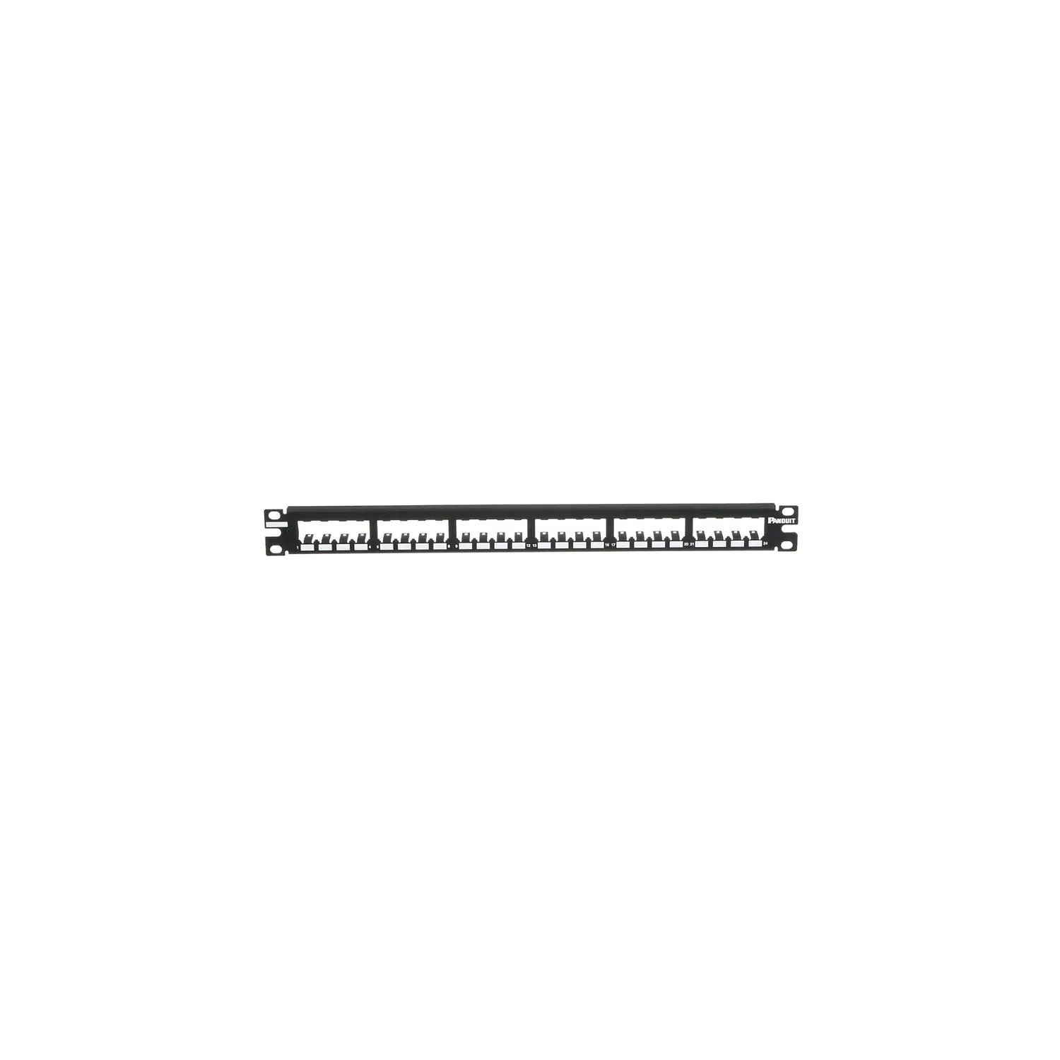 Panduit CP24BLY, Panel de Parcheo Mini-Com 24 Puertos, Blindado, 1RU, Rack 19