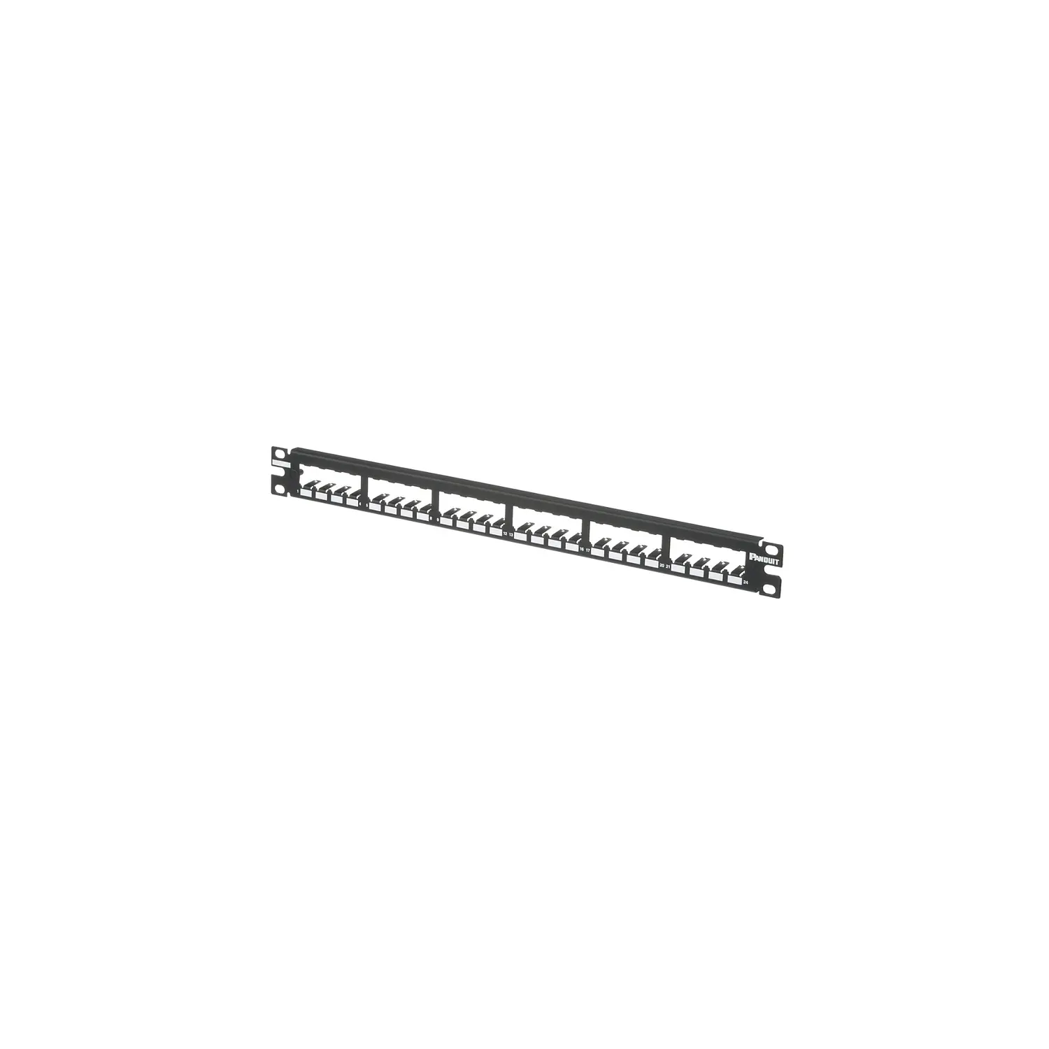 Panduit CP24BLY, Panel de Parcheo Mini-Com 24 Puertos, Blindado, 1RU, Rack 19