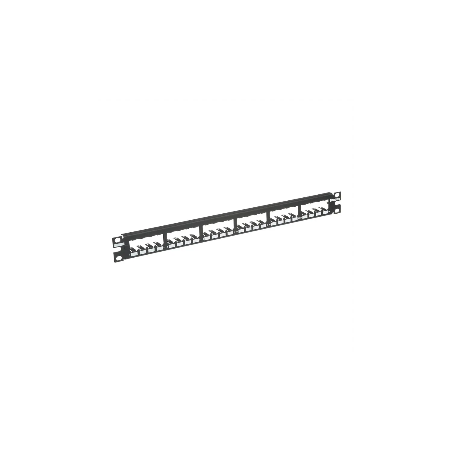 Panduit CP24BLY, Panel de Parcheo Mini-Com 24 Puertos, Blindado, 1RU, Rack 19