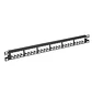 Panduit CP24BLY, Panel de Parcheo Mini-Com 24 Puertos, Blindado, 1RU, Rack 19