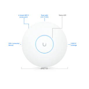 Ubiquiti UAP-AC-PRO UniFi AC Pro Punto de Acceso Wi-Fi 5 AC1750, PoE, 2 GbE