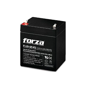 Forza FUB-1245 Batería Sellada Recargable 12V 4.5Ah AGM, Sin Mantención
