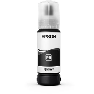 Epson T554120-AL, Botella de Tinta Negra Pigmentada Original, 70 ml, EcoTank L8160 y L8180