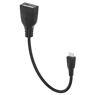 Xtech XTC-368, Adaptador OTG Micro-USB a USB-A Hembra, USB 2.0, 480 Mbps, 12 cm, Negro