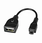 Xtech XTC-368, Adaptador OTG Micro-USB a USB-A Hembra, USB 2.0, 480 Mbps, 12 cm, Negro - Miniatura 3