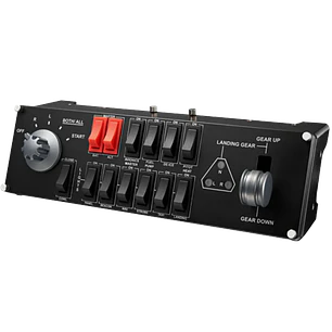 Logitech G Flight Switch, Panel de Vuelo, USB para PC, Negro
