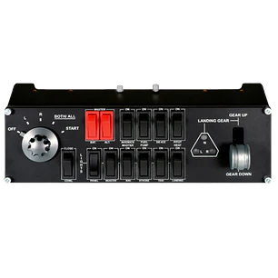 Logitech G Flight Switch, Panel de Vuelo, USB para PC, Negro