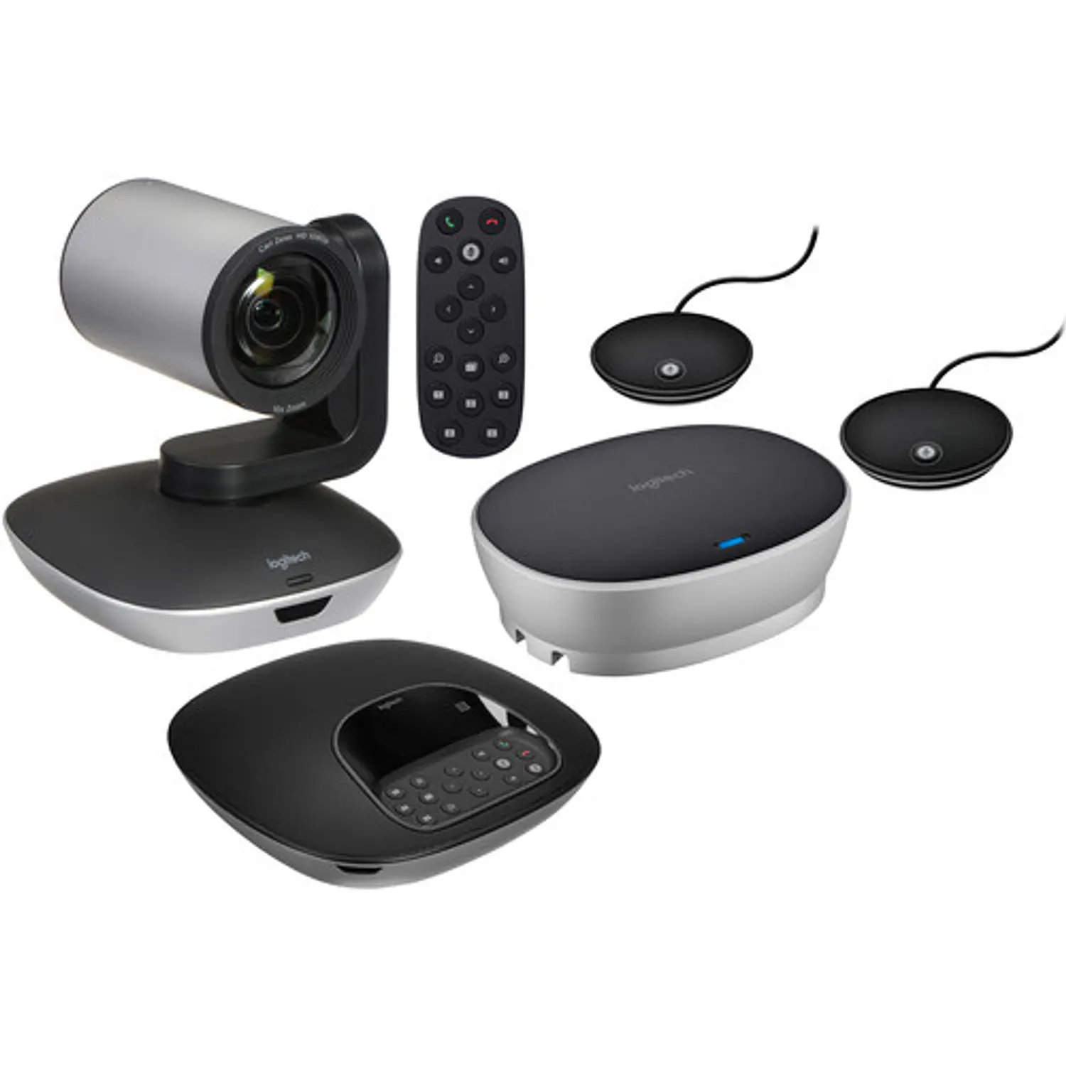 Logitech GROUP, Videoconferencia Full HD, 2 Micrófonos de Expansión, USB, Negro 1