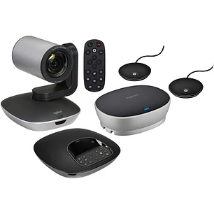 Logitech GROUP, Videoconferencia Full HD, 2 Micrófonos de Expansión, USB, Negro