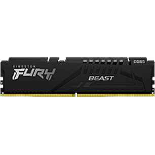 Kingston FURY Beast KF564C32BBE-16, Memoria RAM 16GB DDR5, 6400MT/s, CL32, EXPO/XMP, Disipador Negro