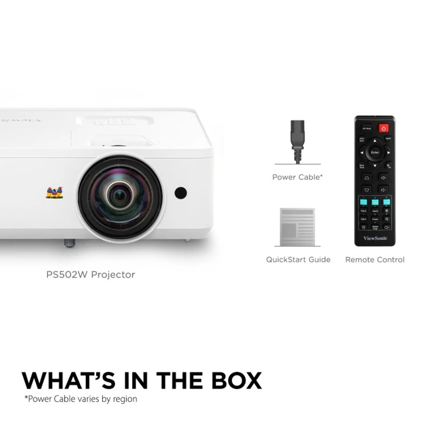 ViewSonic PS502W, Proyector DLP Tiro Corto WXGA, 4.000 ANSI, 300
