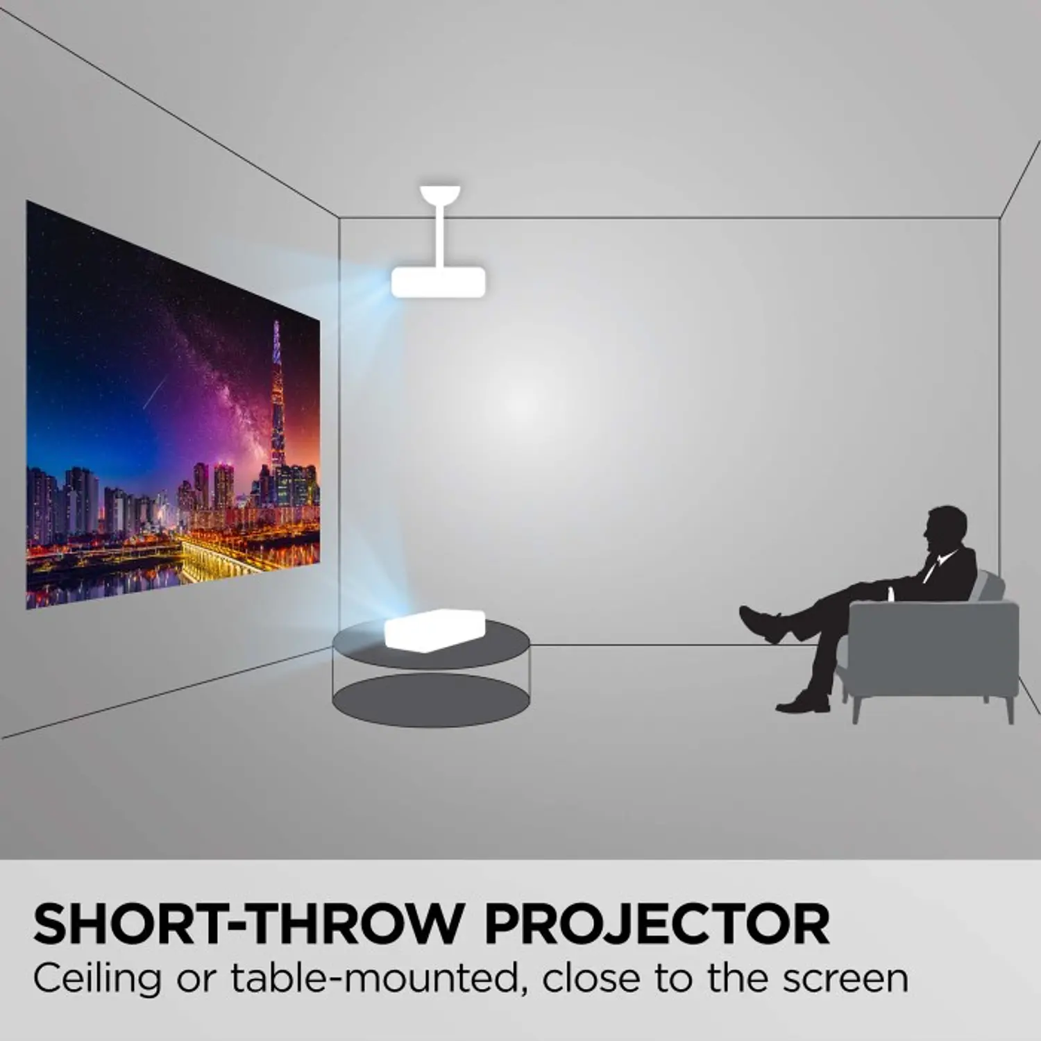 ViewSonic PS502W, Proyector DLP Tiro Corto WXGA, 4.000 ANSI, 300
