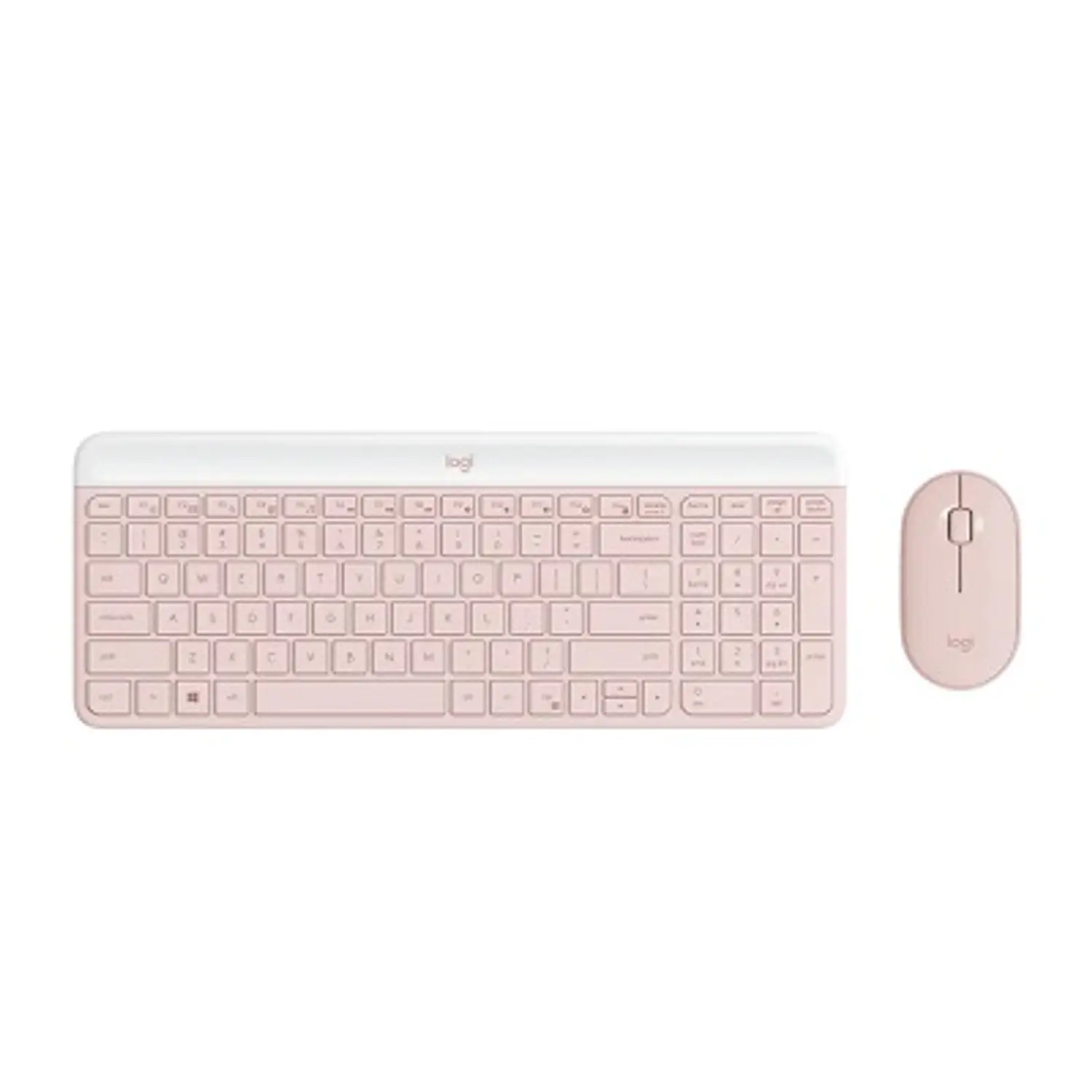 Logitech MK470, Kit Teclado y Ratón Inalámbrico, USB 2.4GHz, Español, Silencioso, Rosado 4