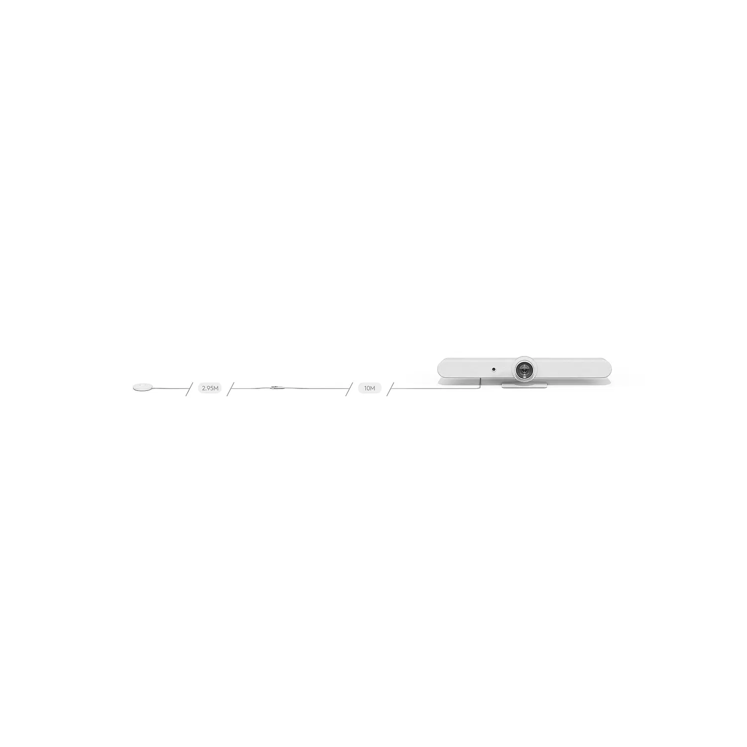 Logitech Rally Mic Pod Extension Cable, Cable de Extensión 10 m, Plenum, Blanco Hueso 3
