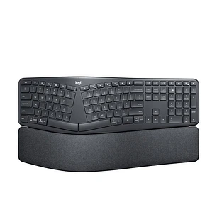 Logitech ERGO K860, Teclado Inalámbrico Ergonómico, Bluetooth, Unifying, Español, Grafito