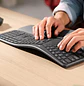 Logitech ERGO K860, Teclado Inalámbrico Ergonómico, Bluetooth, Unifying, Español, Grafito - Miniatura 8