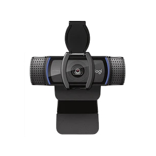 Logitech C920s PRO HD, Webcam Full HD 1080p, Autofoco, Micrófonos Estéreo, Obturador, USB-A, Negro