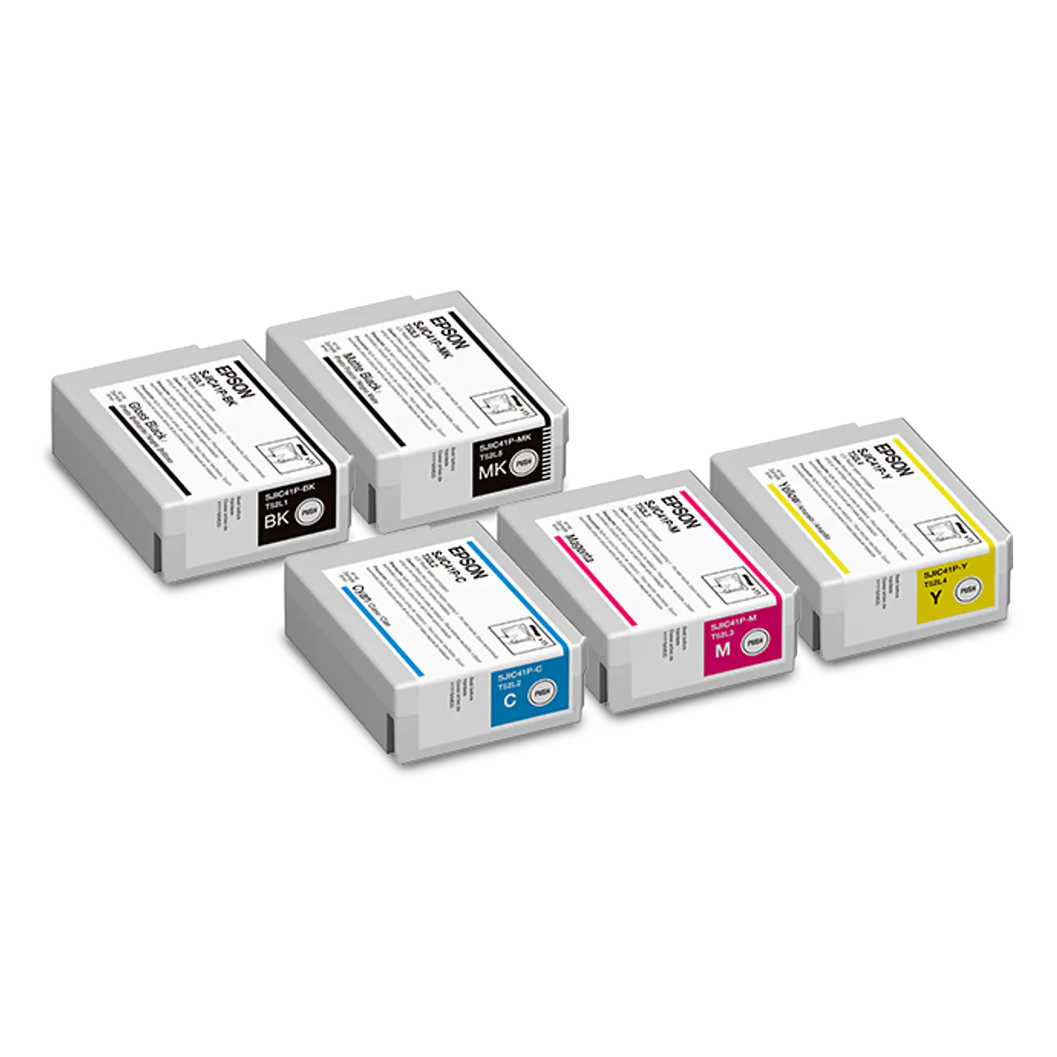 Epson SJIC41P-BK C13T52L120 Cartucho de Tinta Original 50 ml Negro Brillante para ColorWorks CW-C4000