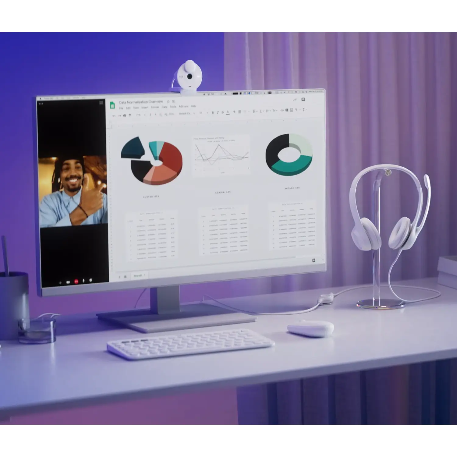 Logitech H390, Audífono con Micrófono USB-A, Alámbrico, Estéreo, Control en Cable, Blanco Crudo 7