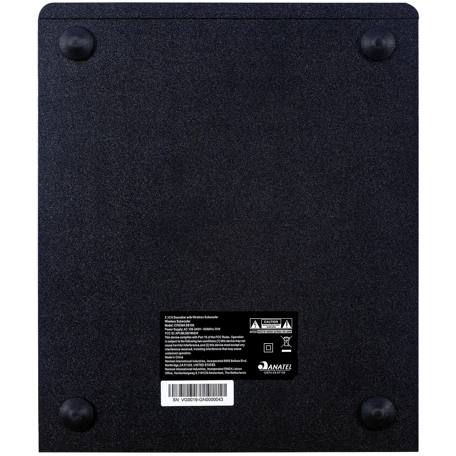JBL Cinema SB180, Barra de Sonido 110W RMS, Subwoofer Inalámbrico, Bluetooth, HDMI ARC, Negro 9