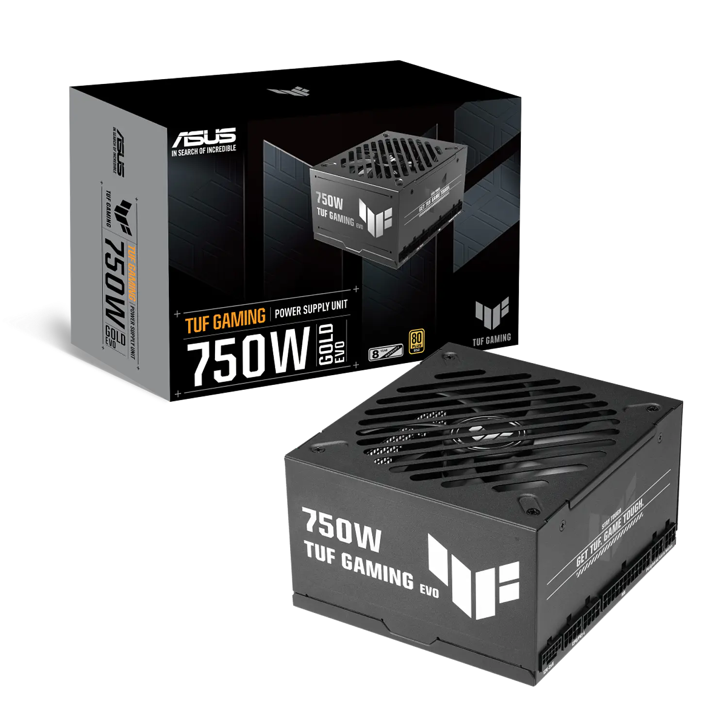 ASUS TUF Gaming 750W Gold EVO, Fuente de Poder Gamer 750W, ATX 3.1, Modular, PCIe 5.1 1