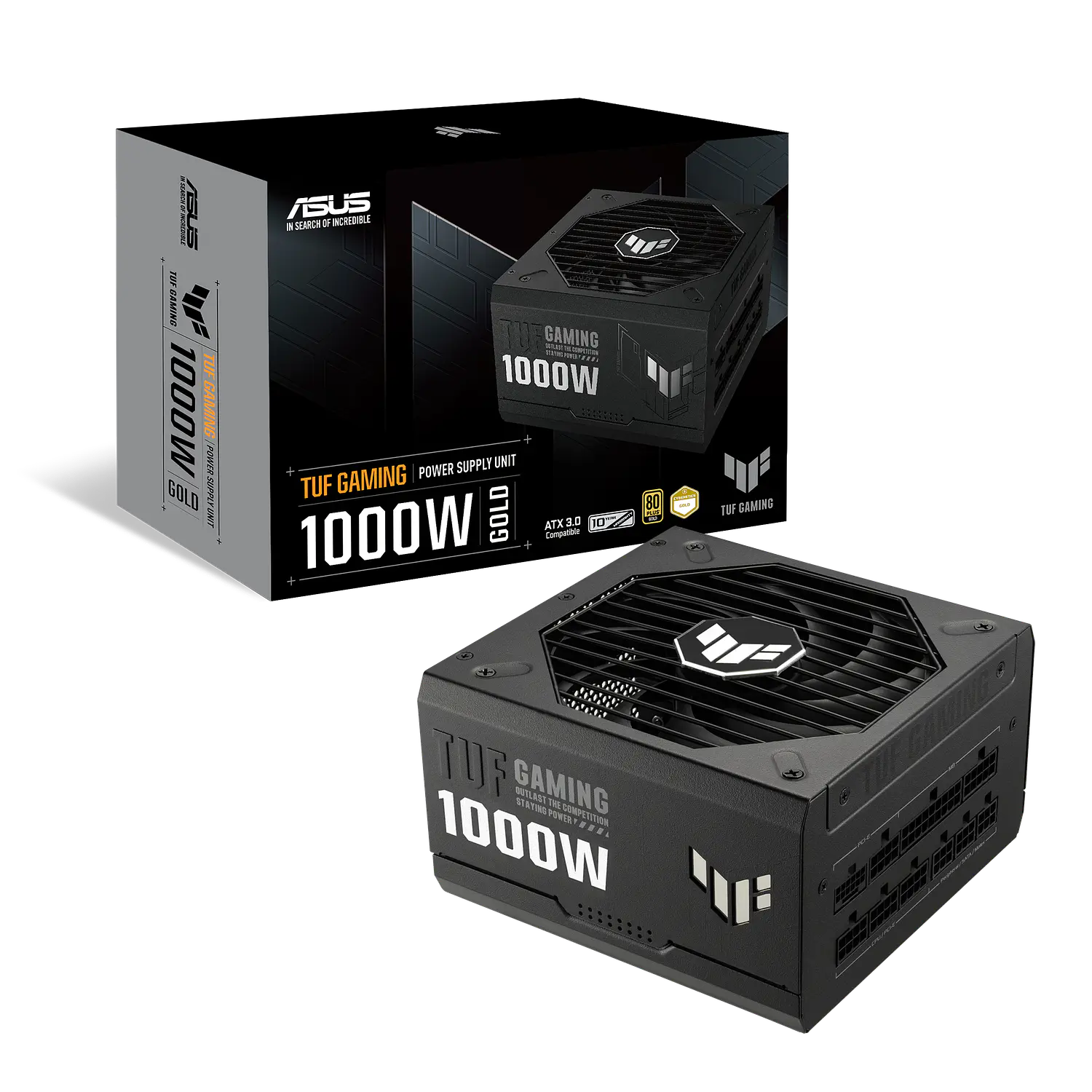 ASUS TUF Gaming 1000W Gold, Fuente de Poder Gamer 1000W, Modular, PCIe 16 Pines 1