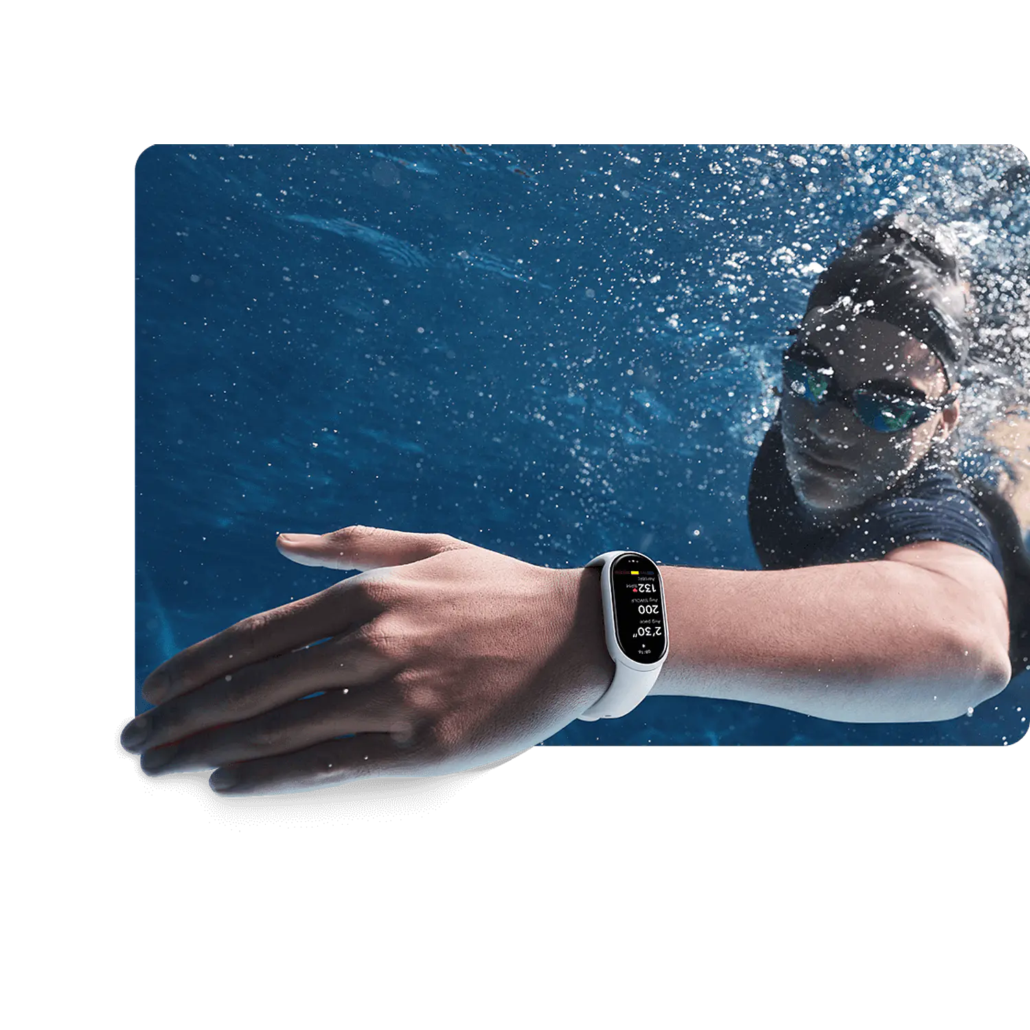 Xiaomi Smart Band 10, Pulsera Inteligente AMOLED 1,72 pulgadas, 1500 nits, 5ATM, 21 días, Negro Medianoche 8