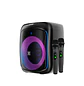 Klip Xtreme BoomBlaster Pro KLS-655-2M, Parlante Bluetooth 1800W PMPO, 2 Micrófonos Inalámbricos, Negro - Miniatura 1