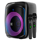 Klip Xtreme BoomBlaster Pro KLS-655-2M, Parlante Bluetooth 1800W PMPO, 2 Micrófonos Inalámbricos, Negro - Miniatura 2