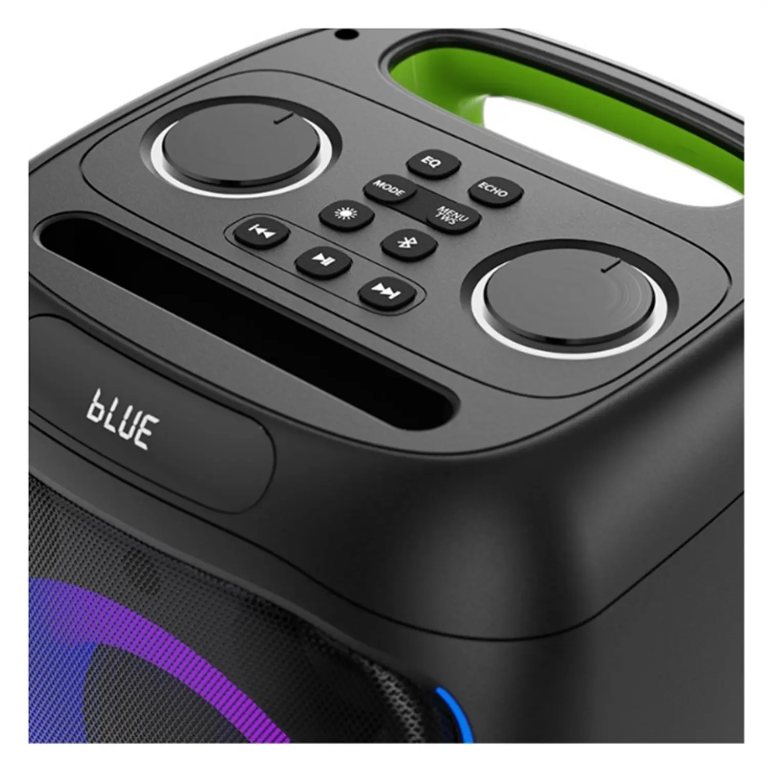 Klip Xtreme BoomBlaster Pro KLS-655-2M, Parlante Bluetooth 1800W PMPO, 2 Micrófonos Inalámbricos, Negro 3