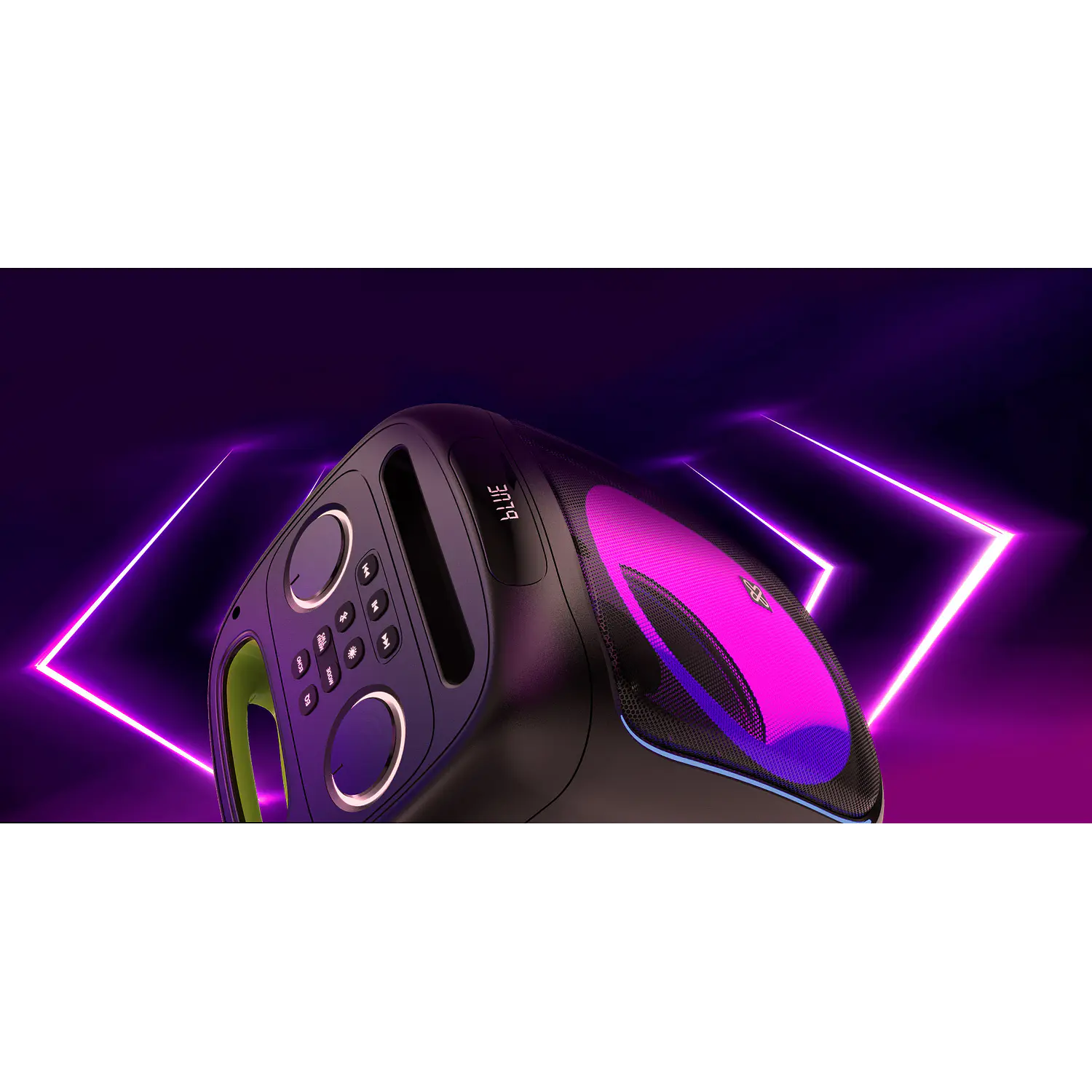 Klip Xtreme BoomBlaster Pro KLS-655-2M, Parlante Bluetooth 1800W PMPO, 2 Micrófonos Inalámbricos, Negro 8