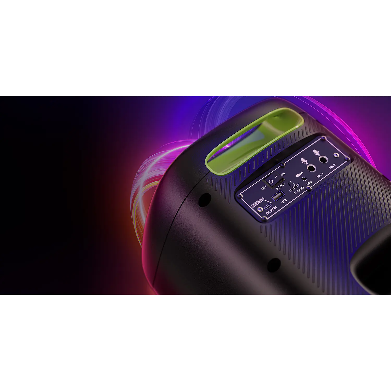 Klip Xtreme BoomBlaster Pro KLS-655-2M, Parlante Bluetooth 1800W PMPO, 2 Micrófonos Inalámbricos, Negro 11