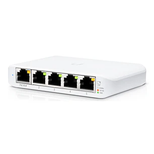 Ubiquiti UniFi USW-Flex-Mini Switch Gestionable de 5 Puertos Gigabit, PoE de Entrada y USB-C