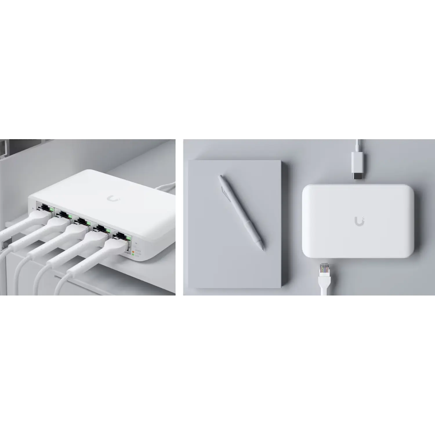 Ubiquiti UniFi USW-Flex-Mini Switch Gestionable de 5 Puertos Gigabit, PoE de Entrada y USB-C 7