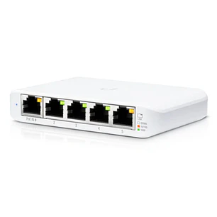 Ubiquiti UniFi USW-Flex-Mini Switch Gestionable de 5 Puertos Gigabit, PoE de Entrada y USB-C